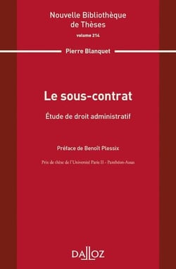 Le sous-contrat : étude de droit administratif