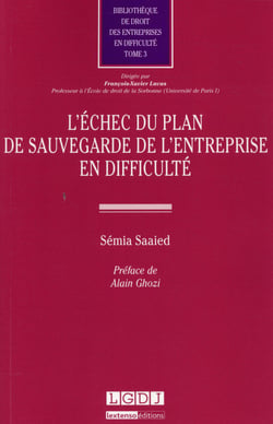 L'échec du plan de sauvegarde de l'entreprise en difficulté