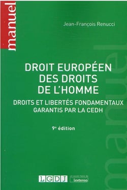 Droit européen des droits de l'homme (9e édition)