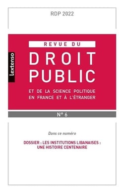 Revue du droit public et de la science politique en france et a l'etranger t.6-2022