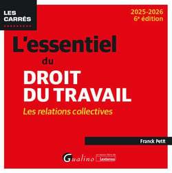 L'essentiel du droit du travail : les relations collectives (édition 2025/2026)