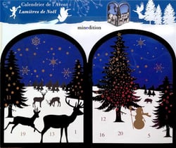 Calendrier de l'avent religieux - lumières de Noël divers