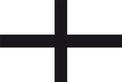 Autocollant "kroaz du" croix noire