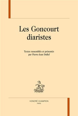 Les goncourt diaristes