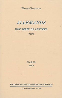 Allemands, une série de lettres