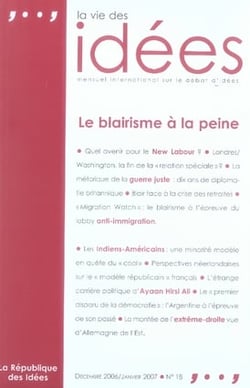 La vie des idées t.18 - le blairisme à la peine