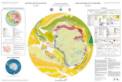 Carte tectonique de l'antarctique