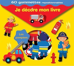 60 gommettes repositionnables - les pompiers
