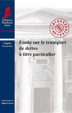 Étude sur le transport de dettes à titre particulier