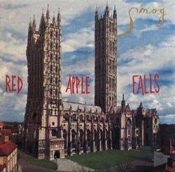 Red apple falls