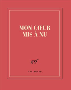 Carnet carré "Mon coeur mis à nu" (papeterie)