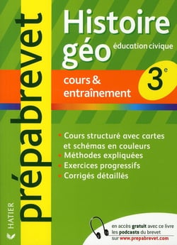 Prépabrevet cours & entraînement - histoire/géographie, éducation civique - 3ème