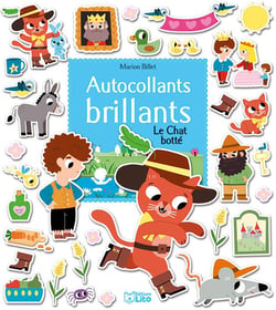 Le chat botté - autocollants brillants