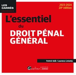 L'essentiel du droit pénal général (20e édition)