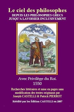 Le ciel des philosophes - depuis les philosophes grecs jusqu'à lavoisier inclusivement