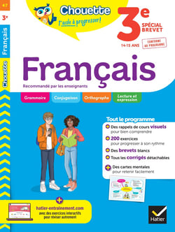 Chouette entraînement Tome 47 : français - 3e