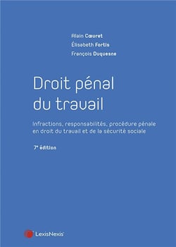 Droit pénal du travail : infractions, responsabilités, procédure pénale en droit du travail et de la sécurité sociale (7e édition)