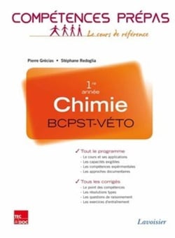 COMPETENCES PREPAS : chimie - BCPST-véto 1re année