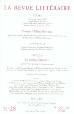 La revue littéraire n.28 - septembre 2006
