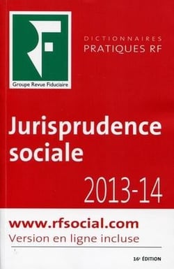 Dictionnaire jurisprudence sociale - 2013-14 (16e édition)