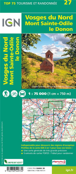 Top75027 Vosges Du Nord/Mont St Odile/Le Donon