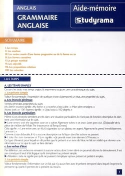 Grammaire anglaise