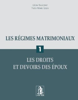 Les regimes matrimoniaux 1 les droits et devoirs des epoux