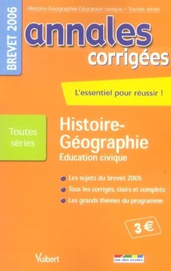 Annales corrigées - histoire-geographie-education civique - brevet 2006