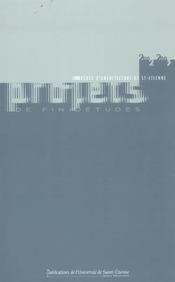 Projet de fin d'étude à l' école d'architecture de st etienne 2002 2003