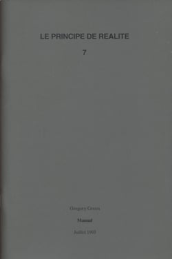 Le principe de réalité Tome 7 - manual