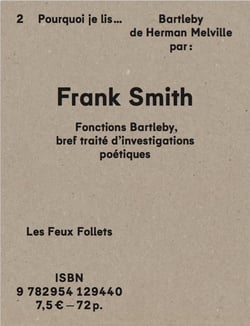 Fonction(s) Bartleby - Oourquoi je lis Bartleby de Herman Melville