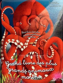 Grand livre des plus grands animaux marins/petit livre des plus petits animaux marins