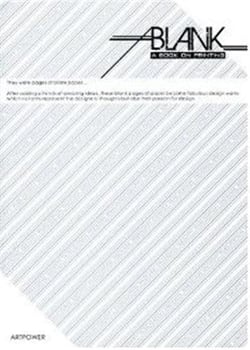 Blank a book on printing