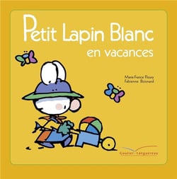 Petit lapin blanc en vacances
