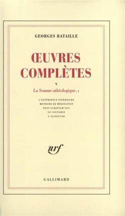 Oeuvres complètes t.5 - la Somme athéologique t.1