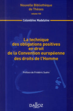 La technique des obligations positives en droit de la Convention européenne des droits de l'Homme - Volume 133