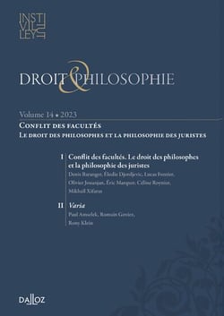 Droit & philosophie : vol. XIV
