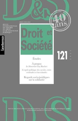 Revue droit et société n.121/2025