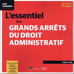 L'essentiel des grands arrêts du droit administratif : 90 fiches d'arrêts analysés et commentés avec proposition de plan de commentaire