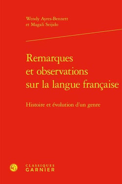 Remarques et observations sur la langue française : Histoire et évolution d'un genre