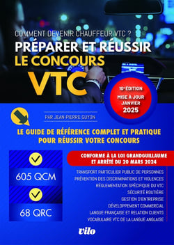 Comment devenir chauffeur VTC? Préparer et réussir le concours VTC 2025 (10e édition)