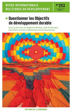 Revue internationale des études du développement n.253 : Questionner les objectifs de développement durable