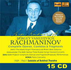 Rachmaninov : Intégrale des Opéras, Cantates & Fragments - CD