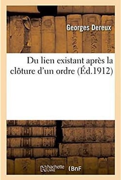 Du lien existant apres la cloture d'un ordre entre le droit d'un creancier - colloque envers l'acque