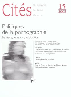 REVUE CITES n.15 : politique de la pornographie (édition 2003)