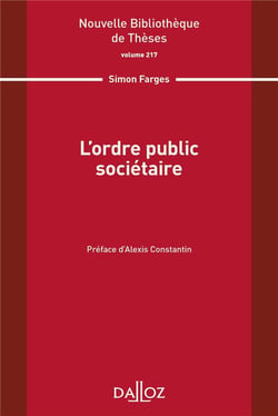 L'ordre public sociétaire