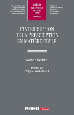 L'interruption de la prescription en matière civile