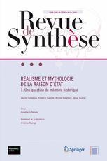 REVUE DE SYNTHESE : realisme et mythologie de la raison d'état t.1 - une question de mémoire historique