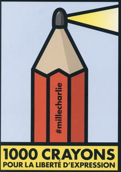 1000 crayons pour la liberté d'expression
