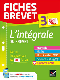 Fiches brevet - l'intégrale du brevet - 3e (édition 2020)